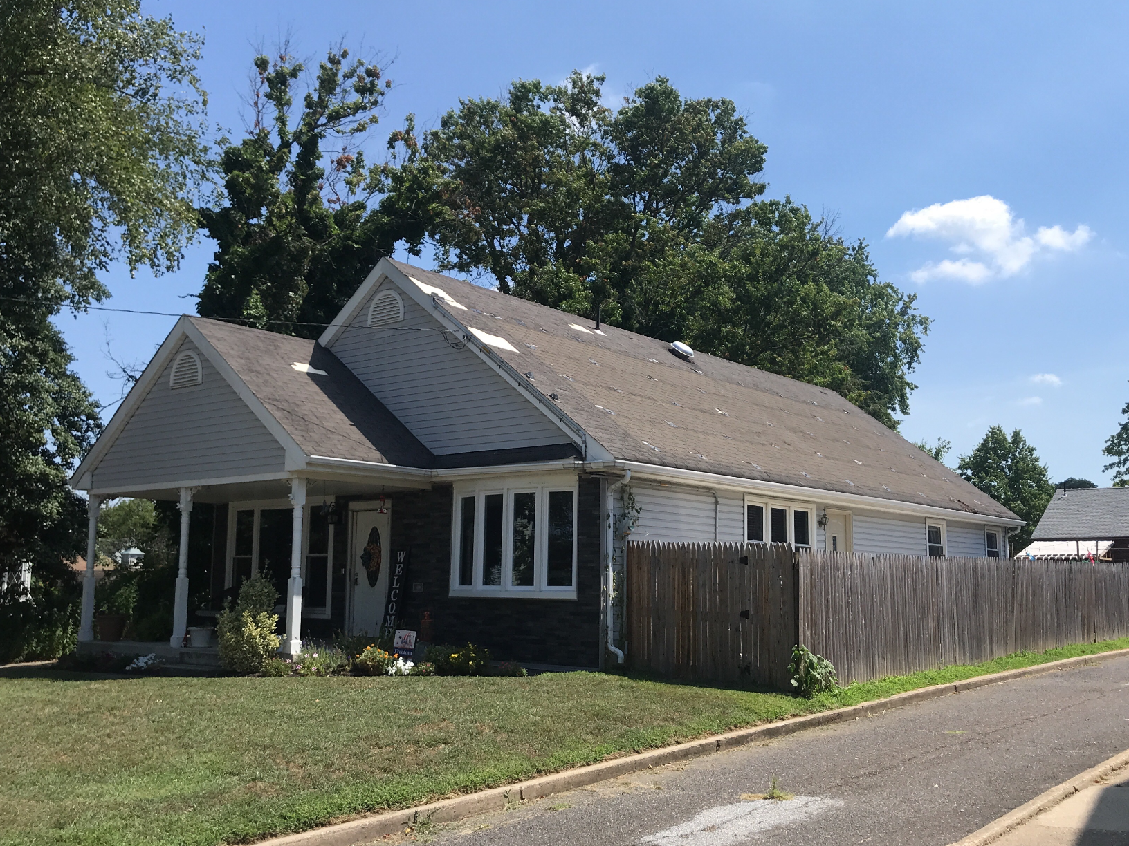 House that needs new roof