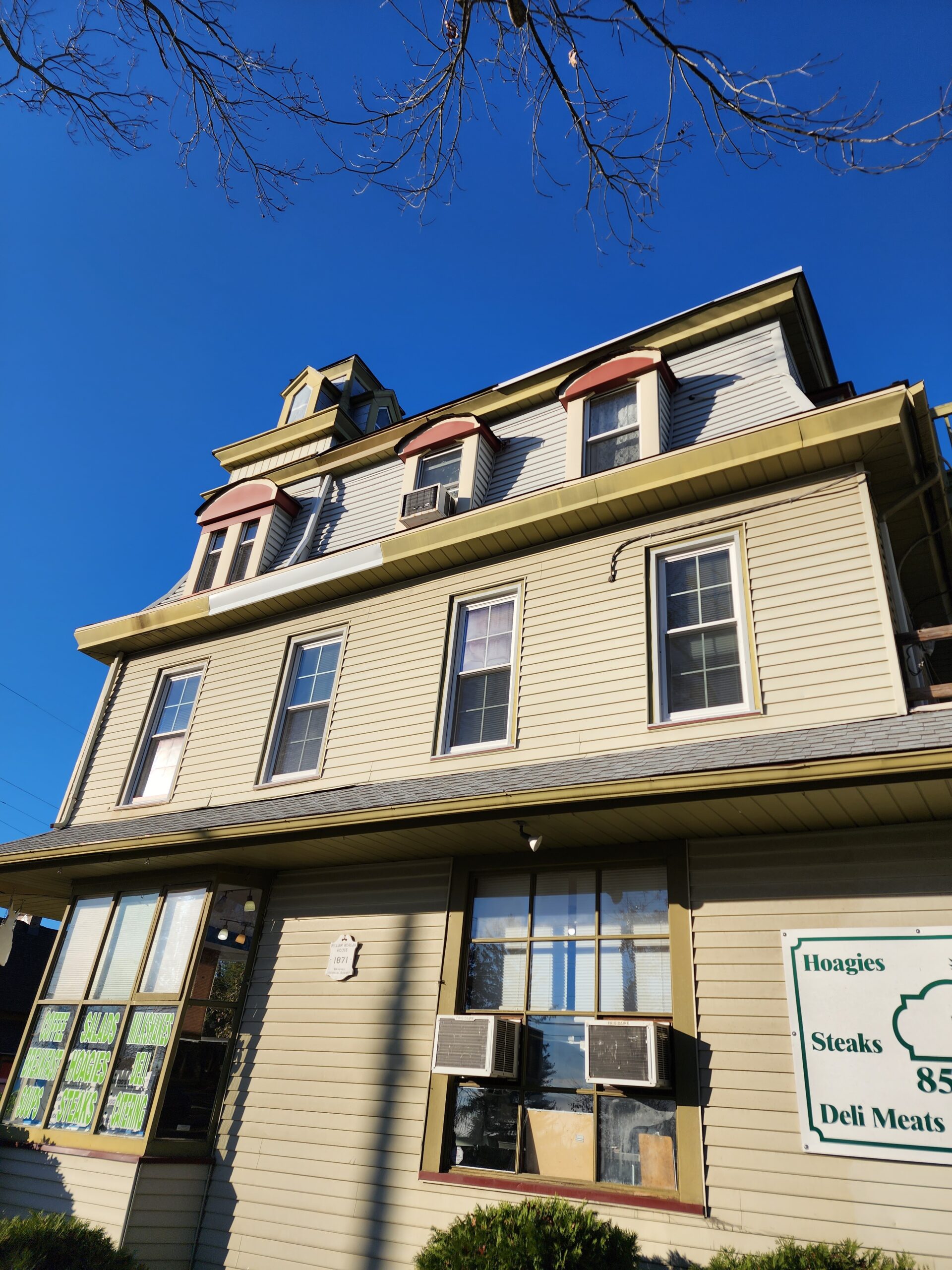Commercial building showcasing a roofing job